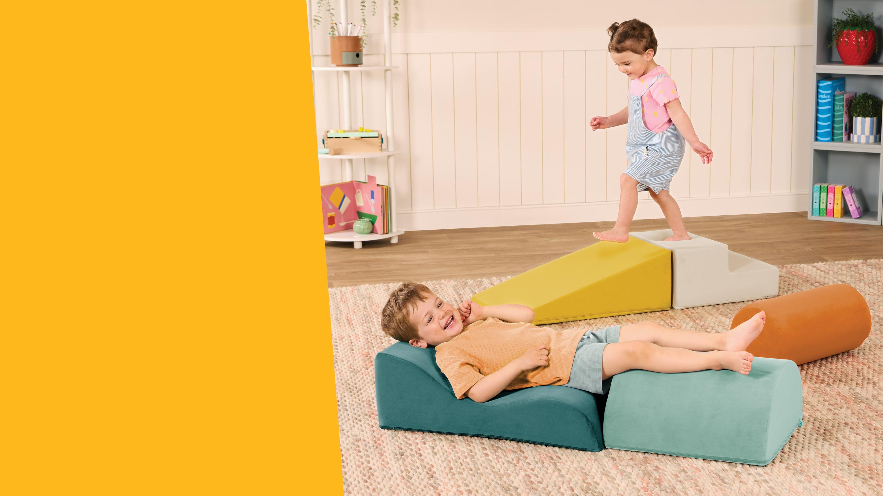 Indoor playground soft foam climber play structure