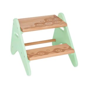 Peek-A-Boost Mint Wooden Step Stool