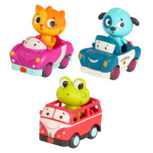 3-Pack Mini Riders Light-Up Toy Vehicles